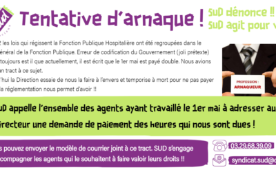 Premier mai payé double : allons chercher ce qui nous revient