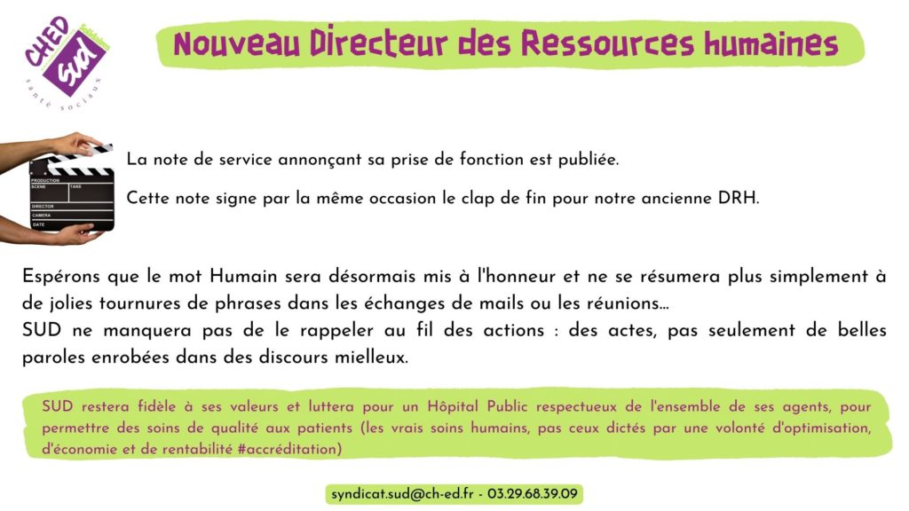 Nouveau DRH