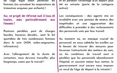 Reforme des retraites c’est non