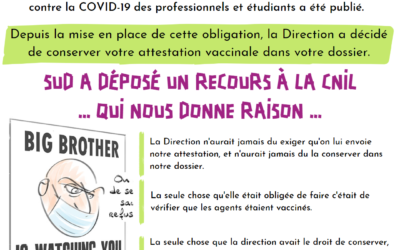 Suspension de l’obligation vaccinale covid19