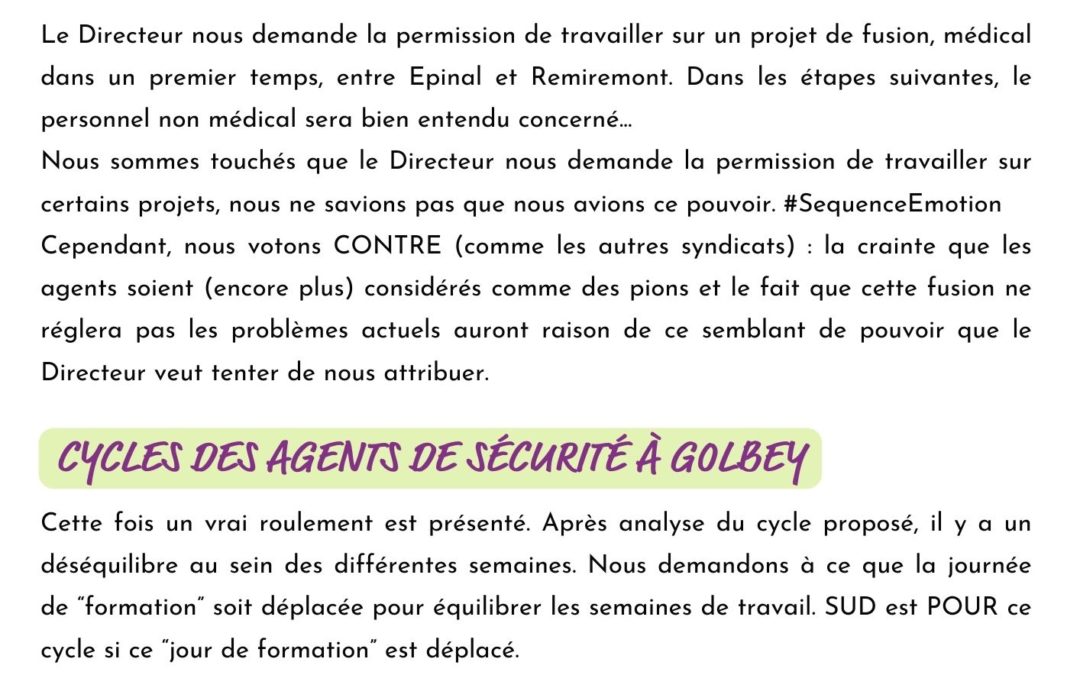 Instances de décembre 2023