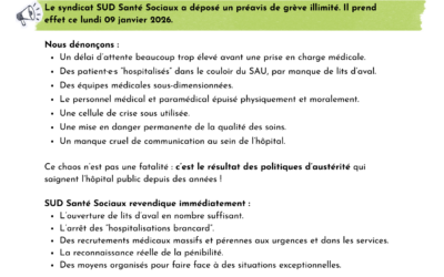 Urgences du CH Emile Durkheim en grève