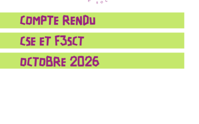 Compte rendu CSE et FS octobre 2026